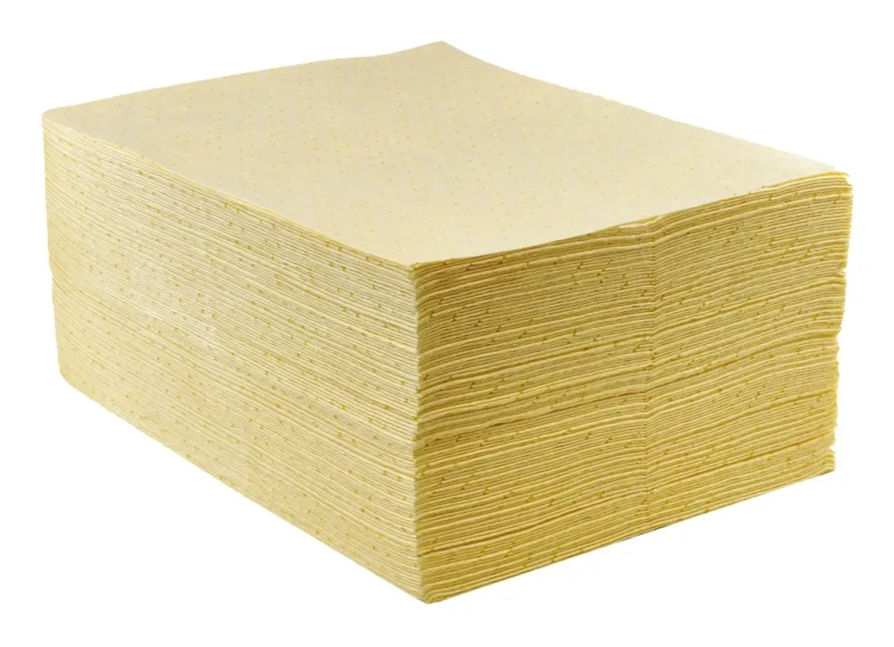 Portwest SM80 Chemische Pad (doos van 200 stuks) Geel voorkant