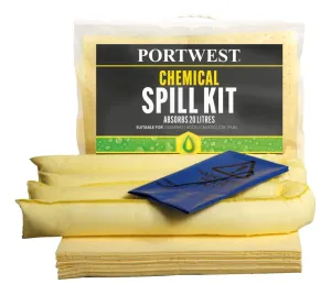 Portwest SM90 20 liter Chemische Kit Geel voorkant