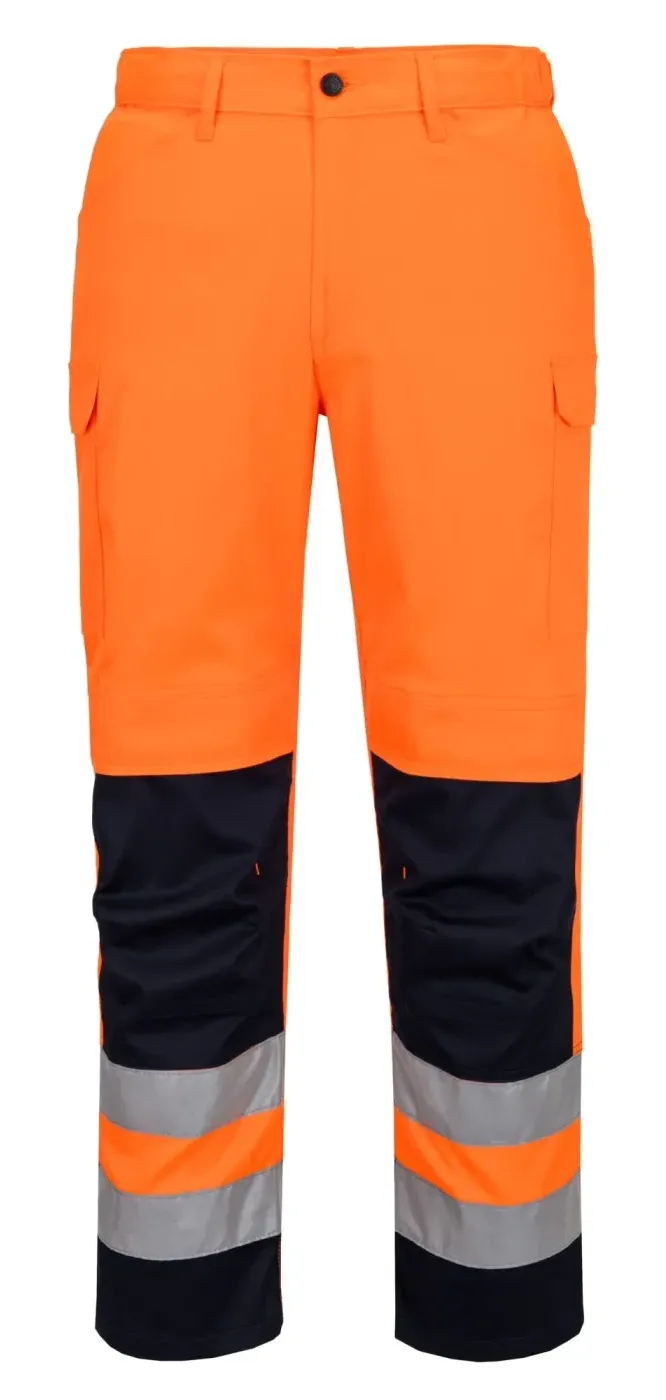 Portwest T143 Lightweight Combat Trousers Oranje/marine voorkant