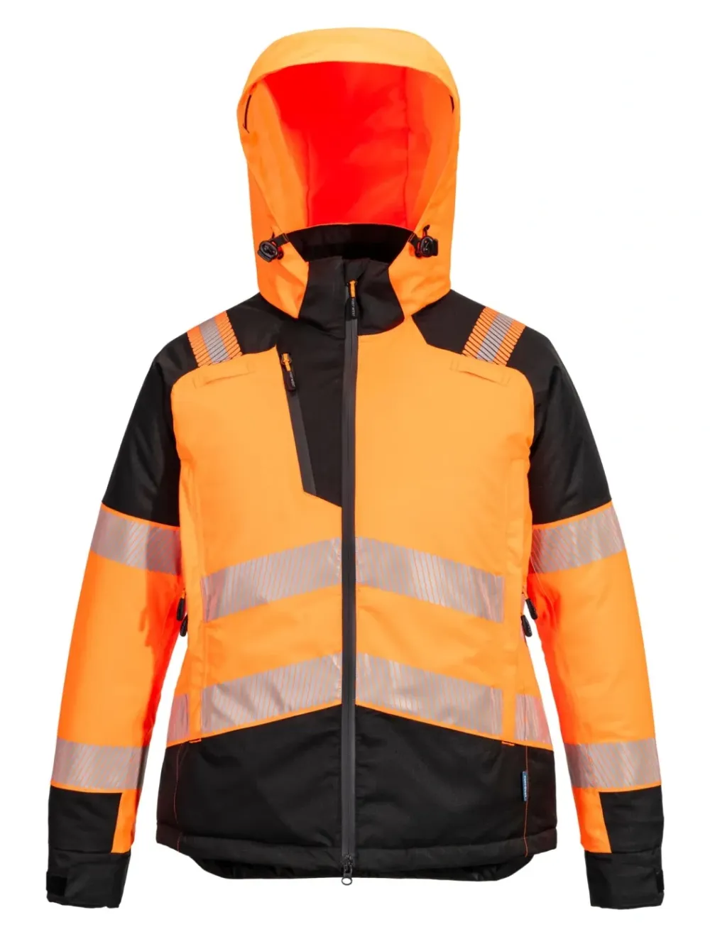 Portwest T162 PW3 Dames Winterjack Oranje/zwart voorkant