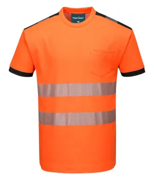 PW3 Hi-Vis Vision T-Shirt Korte Mouw