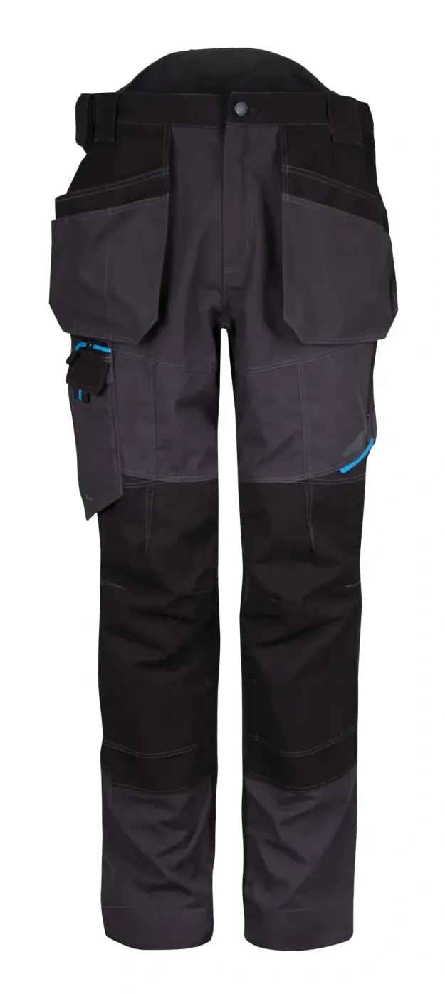 Portwest T702 WX3 Broek met holsterzakken Mol grijs voorkant
