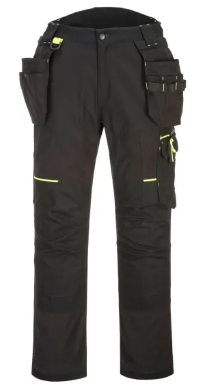 Portwest T706 WX3 Eco Stretch Holster Broek Zwart voorkant