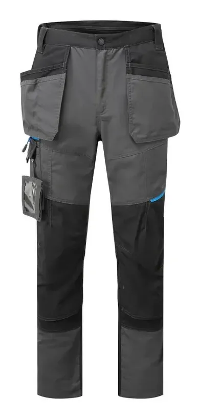 Portwest T719 WX3 Slim Fit Holster Werkbroek Mol grijs voorkant