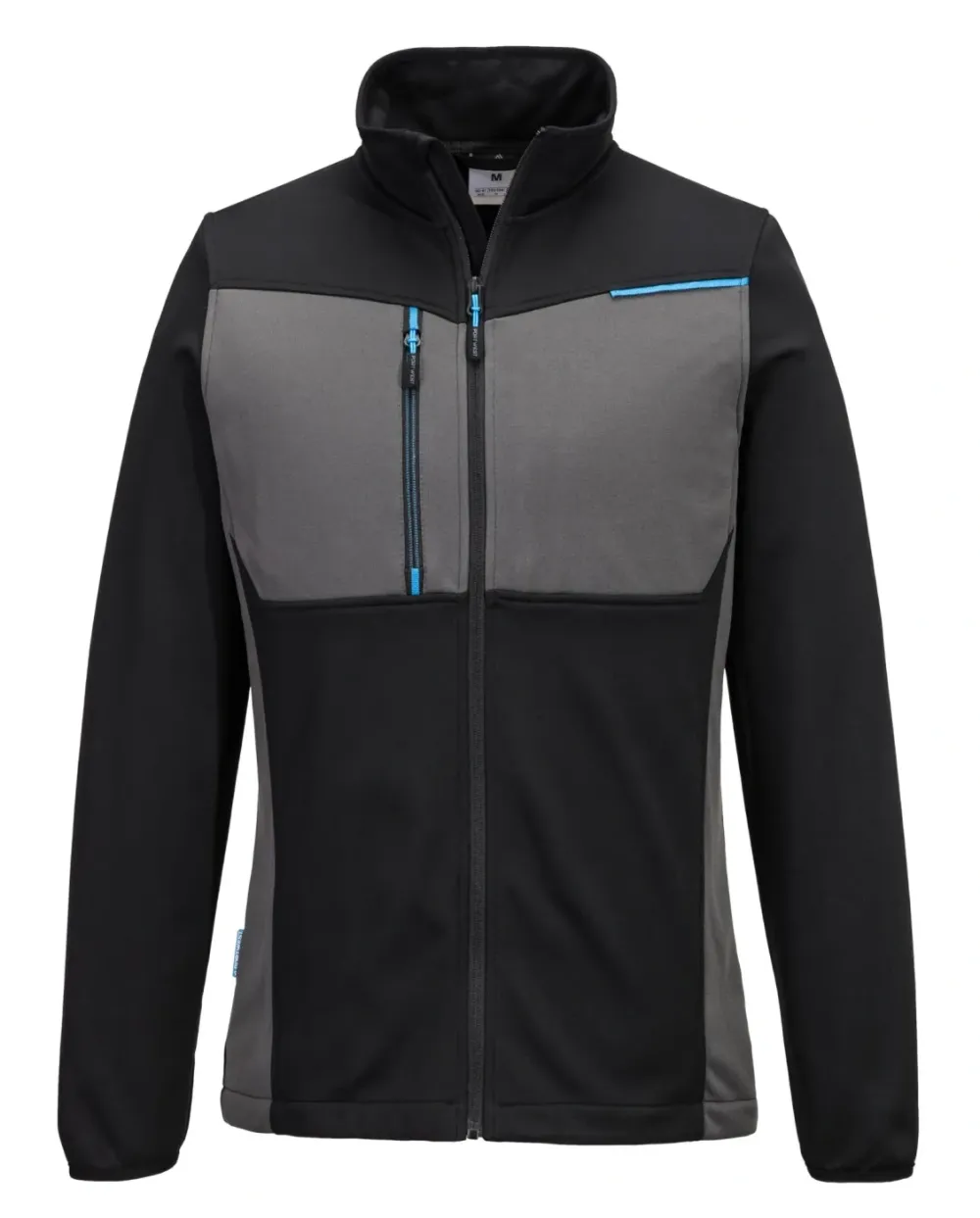Portwest T756 WX3 Fleece met volledige Rits Zwart voorkant