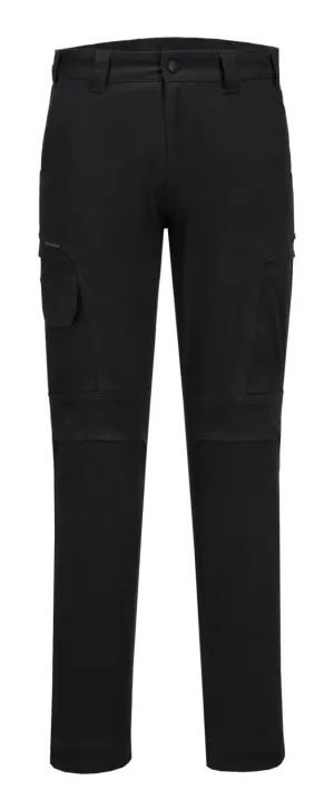 Portwest T801 KX3 Cargo Broek Zwart voorkant