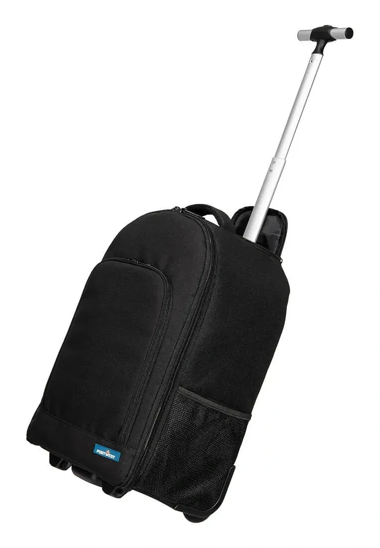 Portwest TB20 Gereedschapstrolley rugzak Zwart voorkant