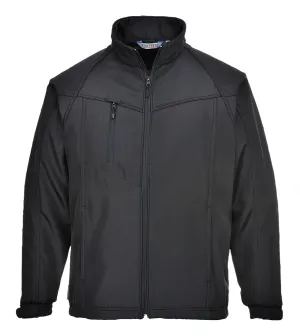 Portwest TK40 Oregon Softshell Jas voor heren (3L) Zwart voorkant