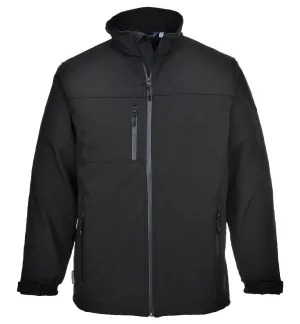Portwest TK50 Softshell Jack 3 (3L) Zwart voorkant