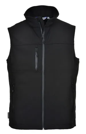 Portwest TK51 Softshell Bodywarmer (3L) Zwart voorkant