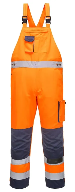 Portwest TX52 Dijon Hi-Vis Amerikaanse Overall Oranje/marine voorkant