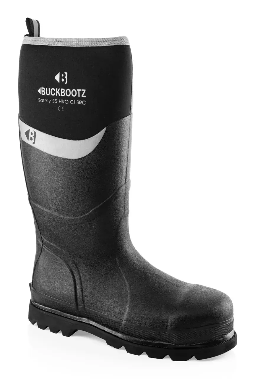 BuckBootz Neopreen Laars BBZ6000 S5 Zwart voorkant