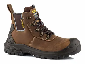 BuckBootz Hybridz Veterschoen / Instapper BHYB2 S7S Donkerbruin voorkant