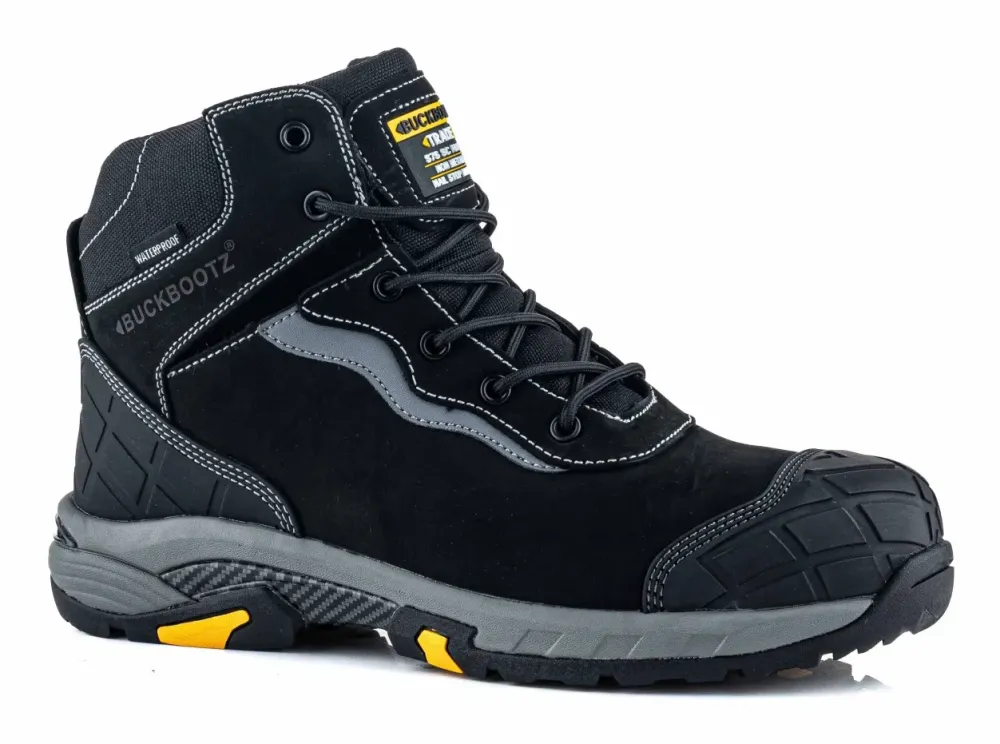 BuckBootz Tradez Blitz Middelhoog S7S Zwart voorkant