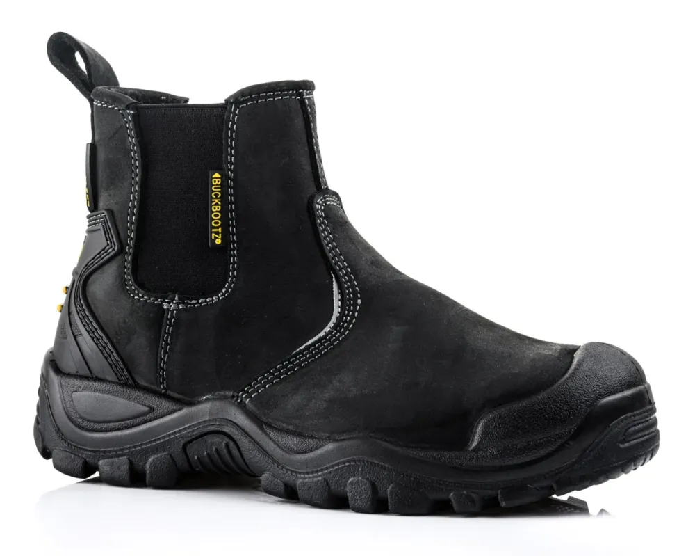 BuckBootz Buckshot Instapper BSH006 S3 Zwart voorkant