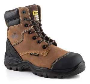 BuckBootz Buckshot Hoog Met Rits BSH008WPNM S3 Donkerbruin voorkant
