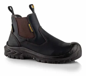 BuckBootz Buckshot Instapper Oil Kip BSH015 S7S Donkerbruin voorkant