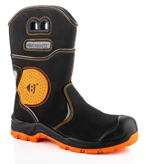 BuckBootz Buckz Viz Werklaars BVIZ5 S7S Zwart / Oranje voorkant