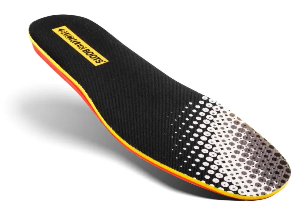 BuckBootz Footbedz Cushion Insoles Zwart voorkant
