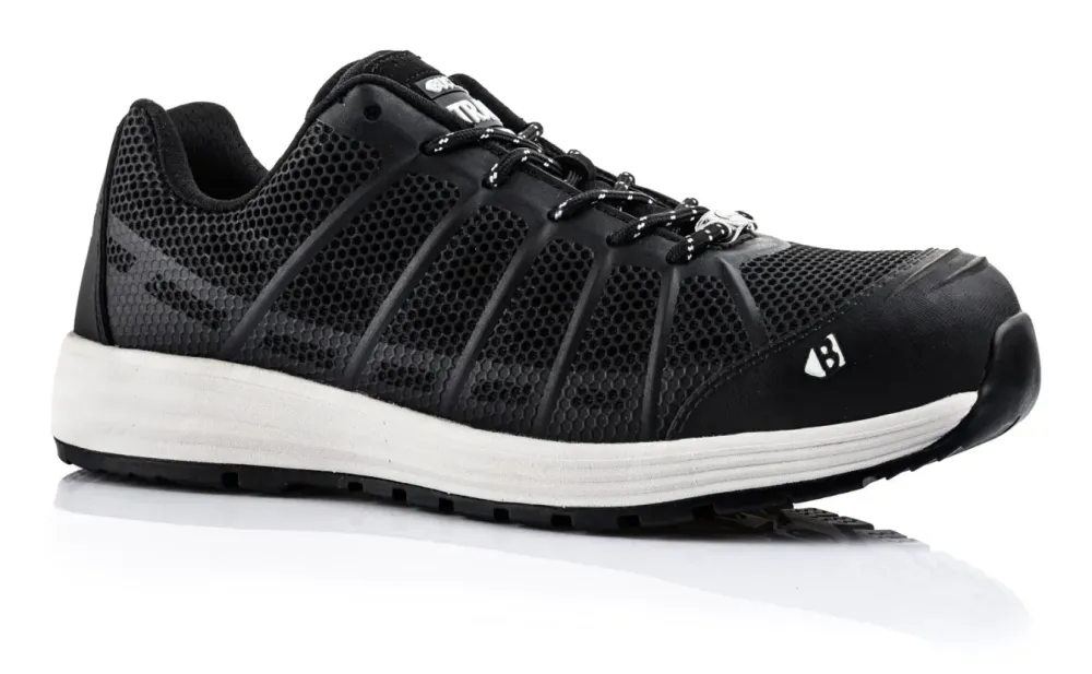 BuckBootz Tradez Kez Sneaker Laag S1P Zwart voorkant