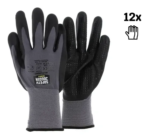 Safety Jogger Allflexdot (12 paar) Zwart voorkant