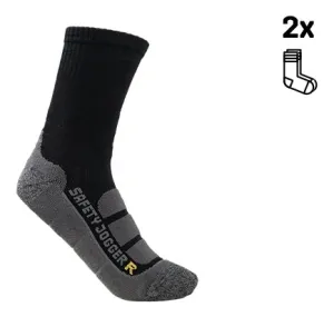Safety Jogger SJ Bamboo Sock (2 paar) Zwart voorkant