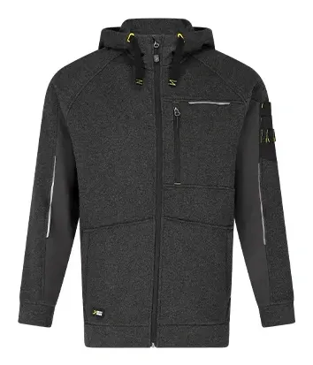 Safety Jogger Deneb Hoodie M Zwart / Donkergrijs voorkant