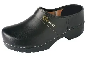 Gevavi 1550/00 gesloten schoenklomp PU zwart Zwart voorkant