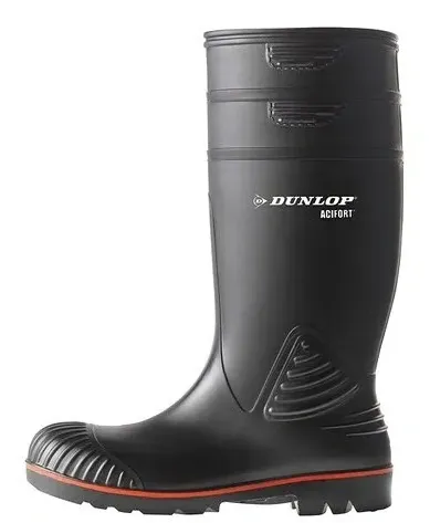 Dunlop A442031 Acifort knielaars S5 zwart Zwart voorkant