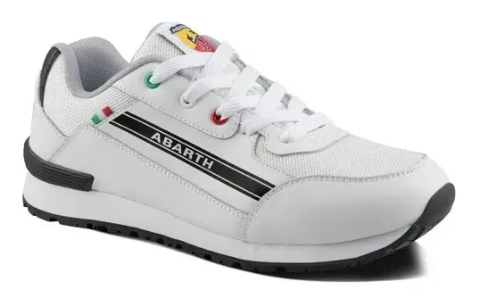 Abarth Competizione onbeveiligde werksneaker Wit voorkant