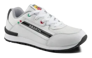Abarth Competizione onbeveiligde werksneaker Wit voorkant