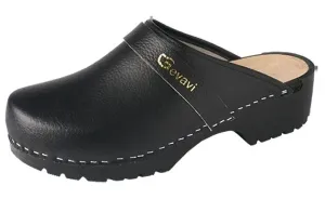 Gevavi Dinan open schoenklomp PU zwart Zwart voorkant