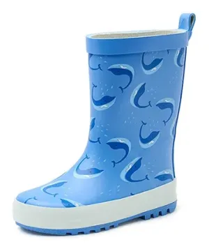 Gevavi Dolfijn kinderlaars rubber blauw, Gevavi Boots - Dolfijn kinderlaars rubber blauw Blauw voorkant