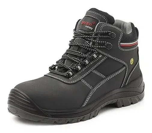 Gevavi GS22 Builder S3 werkschoen hoog zwart Zwart voorkant