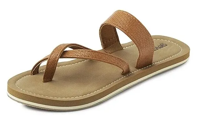Gevavi Java teenslipper bruin Bruin voorkant