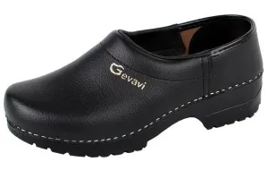 Gevavi Jens gesloten schoenklomp PU zwart Zwart voorkant