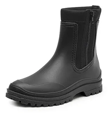 Gevavi Jill dameslaars pvc/ neopreen met rits Zwart voorkant