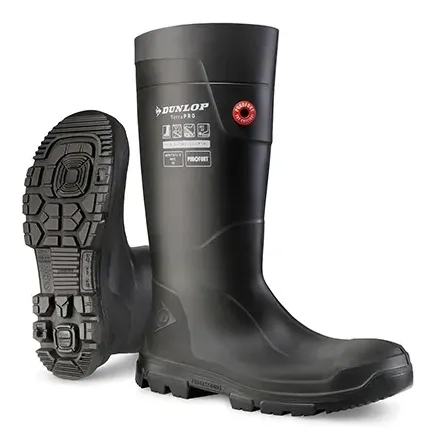 Dunlop LJ2HD01 Fieldpro laars S5 Full Safety zwart Zwart voorkant