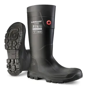 Dunlop LJ2HD01 Fieldpro laars S5 Full Safety zwart Zwart voorkant