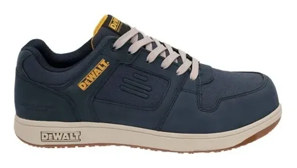Dewalt Macon lage veiligheidsschoen S3S SR FO HRO Blauw voorkant