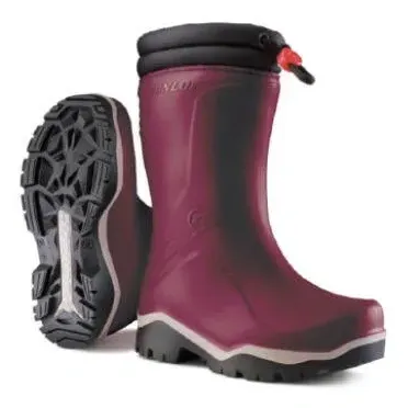 Dunlop MK0K45 Blizzard gevoerde kinderlaars pvc Bordeaux voorkant