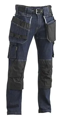4Work Nerja stretch werkbroek Blauw voorkant