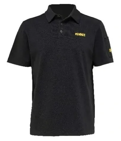 Dewalt Jackson Polo Zwart voorkant