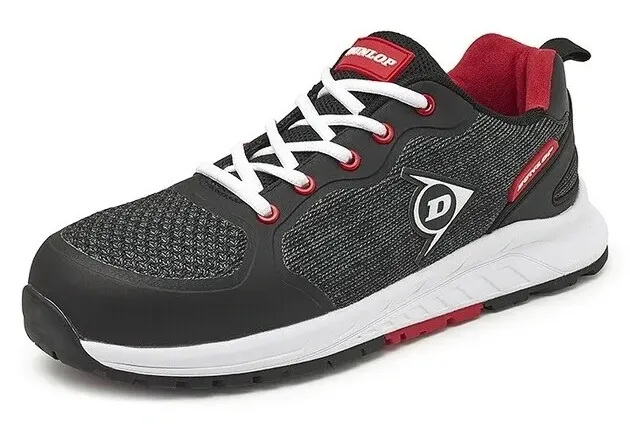Dunlop T-max lage veiligheidssneaker S1P Zwart voorkant