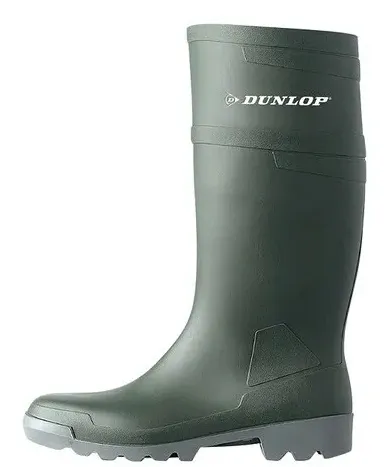 Dunlop W486711 hobby knielaars pvc groen Groen voorkant
