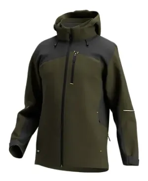 Safety Jogger Kasai Softshell Jacket M Khaki / Donkergrijs voorkant