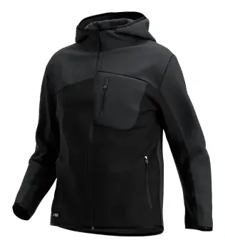Safety Jogger Oak Hoodie Men Zwart / Donkergrijs voorkant