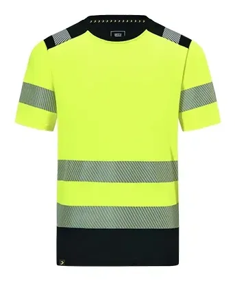 Safety Jogger Scuti Cotton Tshirt Geel / Zwart voorkant