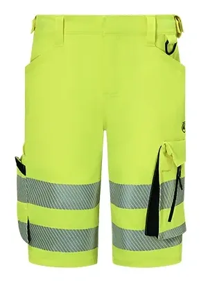 Safety Jogger Scuti Hv Short Geel / Zwart voorkant