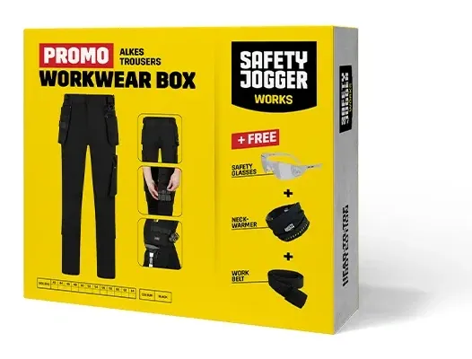 Safety Jogger Workwear Box Alkes Zwart voorkant
